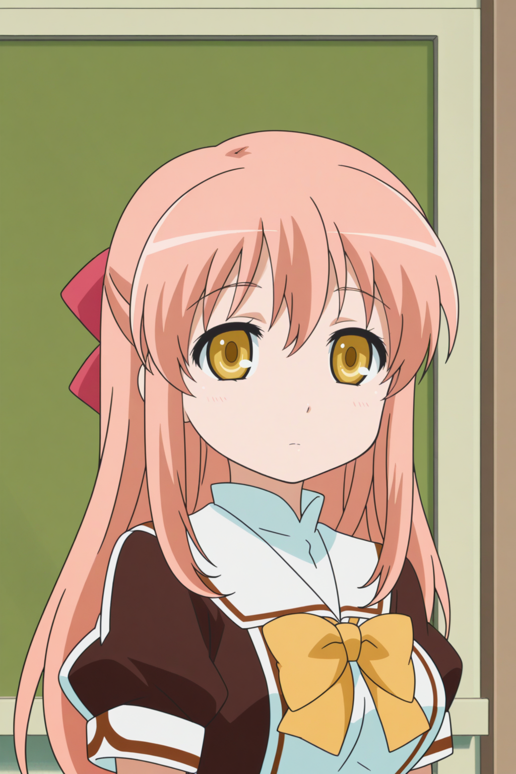 mistrune asgrim, school uniform, anime coloring, front view <lora:Astarotte_no_Omocha_-_illustriousv0:0.8>
