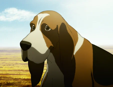 best quality, highres, absurdres, masterpiece,
no humans, dog, basset hound, shadow, cinematic, anime screenshot, outdoors, eyes,
(artist: sabudenego:0.4), (artist: abara heiki:0.4), (by soejima shigenori:0.4),
<lora:GITS 2 innocence Illustrious:0.7>