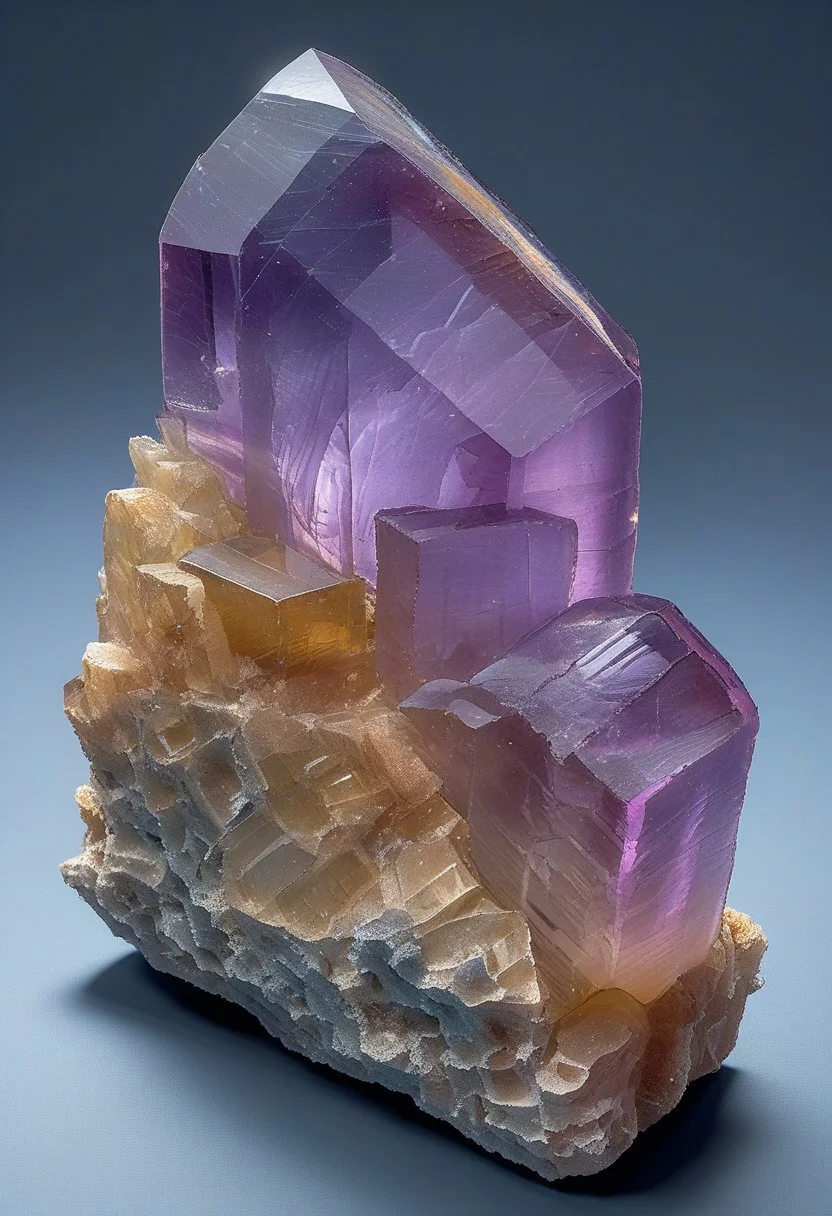 fluorite mineral, radiant, raven, shiny surface, masterpiece