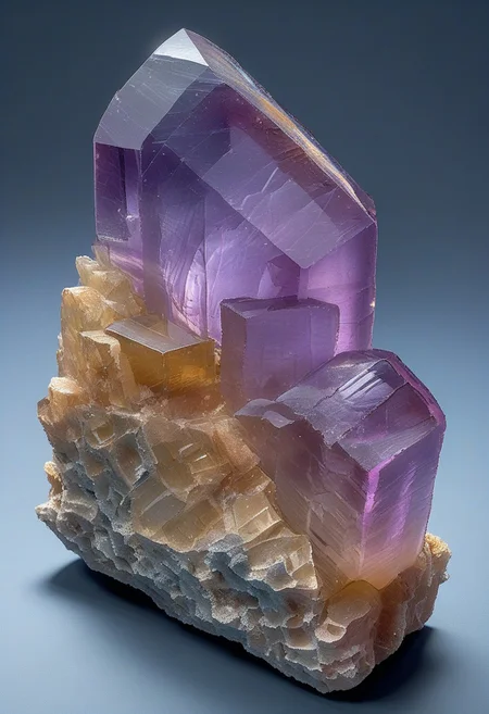 fluorite mineral, radiant, raven, shiny surface, masterpiece
