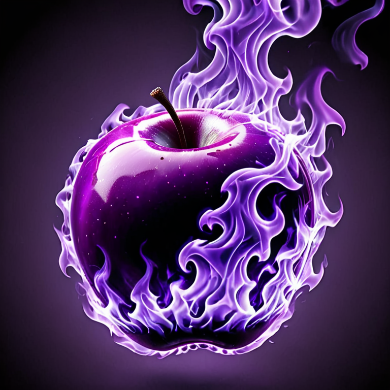 ,onfire,apple,purple flames,
 <lora:multi-colored_flames-xl-6:0.8>