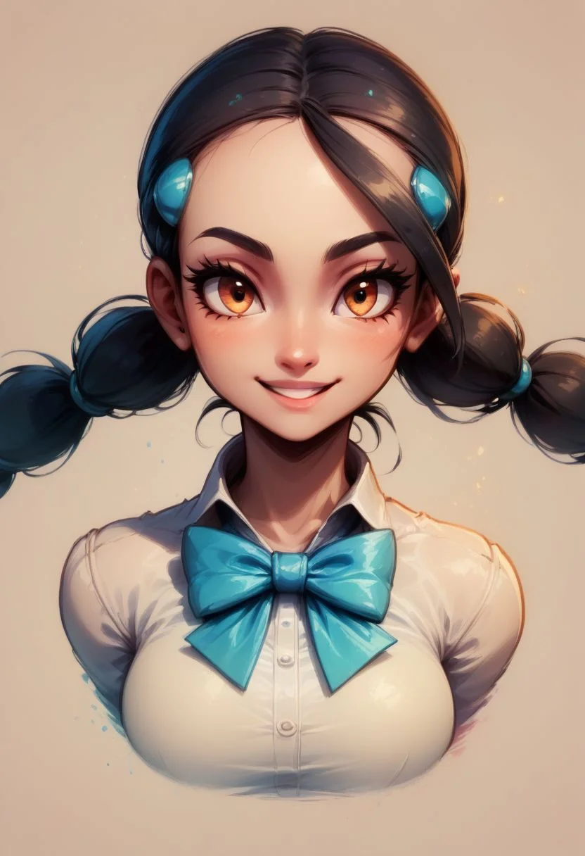 score_9, score_8_up, score_8, big breasts, (curvy), cute, eyelashes,
(holding pokeball),
Faded Headshot, faded bottom, faded edges
head tilt, smile
BREAK,
zzCandice, hair ornament, twintails, hairclip, bowtie,
BREAK,, zPDXL,