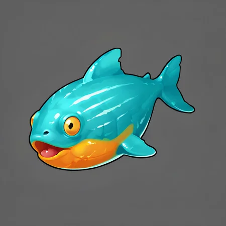 score_9, score_8_up, score_7_up, simple background, no humans, grey background, lots of fish