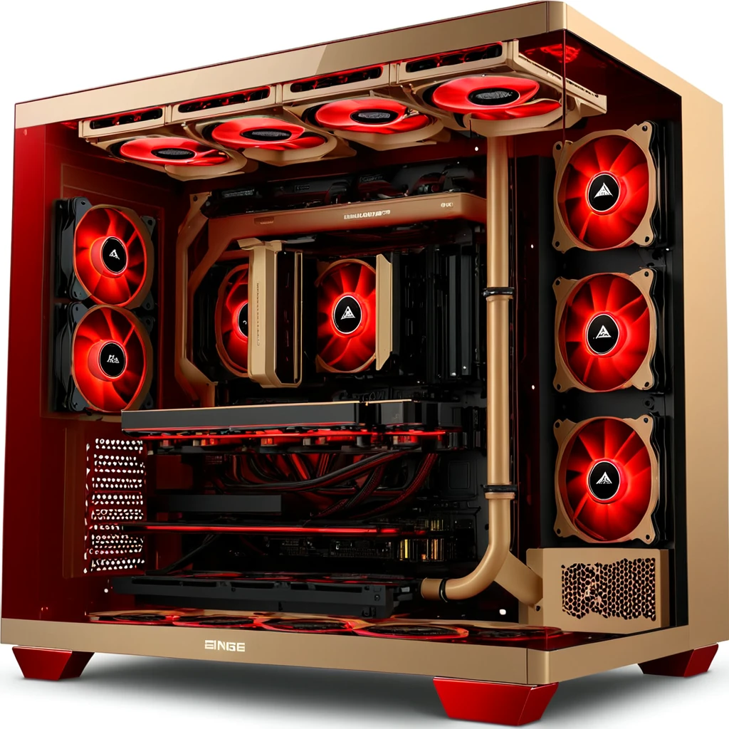 (pc showcase, fully equipped, liquid cooling tubing, rgb lights, Beige case) <lora:46_pc_showcase:1.1>
Red background,
high quality, professional, highres, amazing, dramatic,
(Space station and distant planet view:0.5),