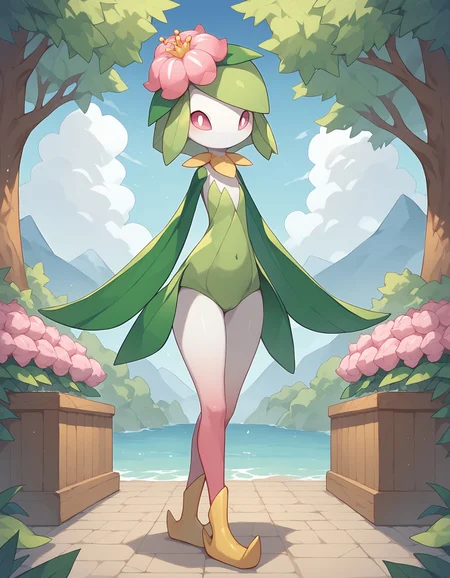 score_9, score_8_up, score_7_up, Hilligant, leaf arms, pink flower, pokemon \(creature\), full body, looking at viewer, hills, flowers, bushes, trees, standing, <lora:cefaa866-a58e-40ba-a219-79ab392f7d60:1.0>, <lora:9a709bb3-a348-47c9-a021-a83e3dca5b32:0.9>
