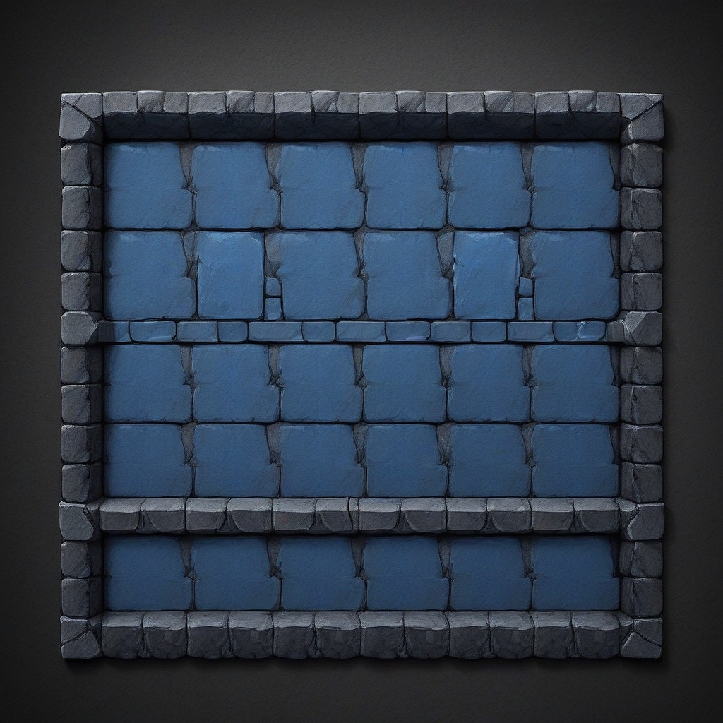 sometile, tile-set, no humans, simple background, still life, grey background, blue theme, black background, stone walls, walls, dungeon
<lora:SomeTile_Tile-set:0.9>,