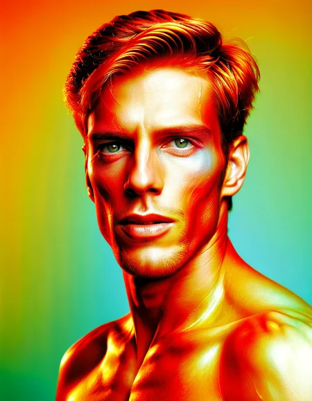 photograph, natural lighting, Warm Colors, Long exposure, dramatic lighting, Flirty Male Android, studio lighting, Dichromatic, made out of ral-ovrstrtd <lora:ral-ovrstrtd:1>, shiny, intense, excellent composition, unique, highly detail, detailed, perfect composition