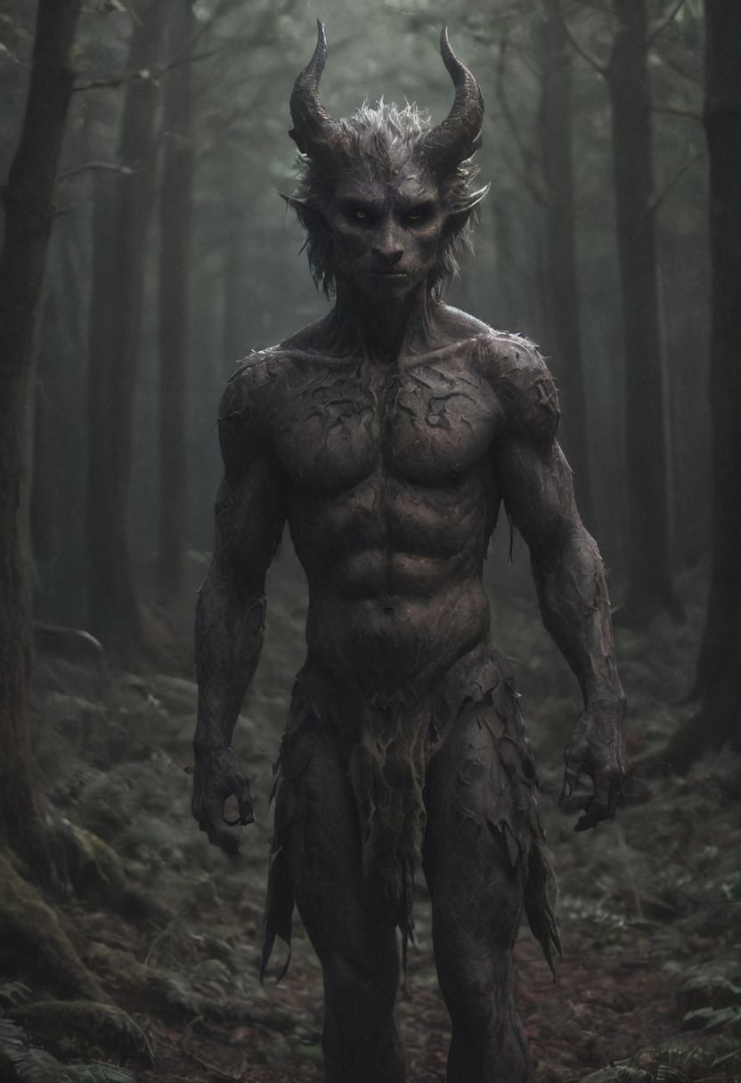 anime artwork human dragon hybrid, human head, dragon scale skin, dragon eyes, male focus, full body, standing, grimdark, creepy tale:1.15, dark forest background, rim lighting, style of Anato Finnstark, by alena aenami, <lora:RM_Niji_v1.0_bf16:0.8> . anime style, key visual, vibrant, studio anime,  highly detailed