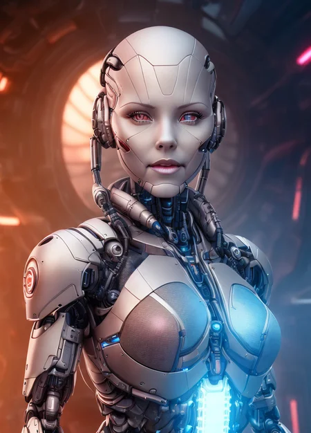 (cybernetics by emb-rrf2:1),(highly detailed:1.2),(best quality:1.2),(8k:1.2),sharp focus,(subsurface scattering:1.1),(award-winning photograph:1.3)
(one cyborg with black hair:1.2), neon glow,face centered,(standing in a futuristic spaceport:1.3)
(highly detailed background:1.2),(sci-fi horror:1.2), (knollingcase:1.1),(dreamlikeart:1.0), dramatic lighting