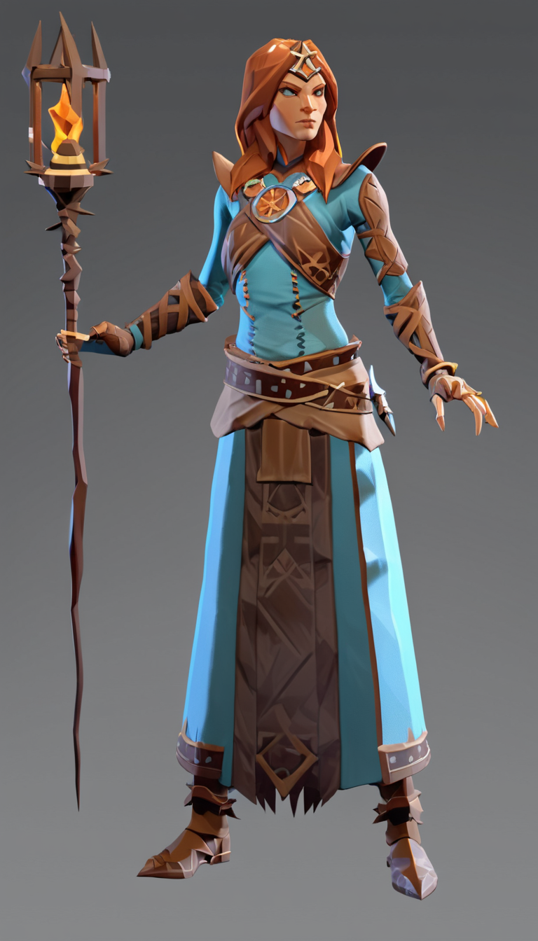 low-poly style Cinematic scene, hero view, d4s sorceress, action pose, detailed background, masterpiece, best quality, high quality, absurdres <lora:diablo_4_sorceress_xl_v3:1> . low-poly game art, polygon mesh, jagged, blocky, wireframe edges, centered composition