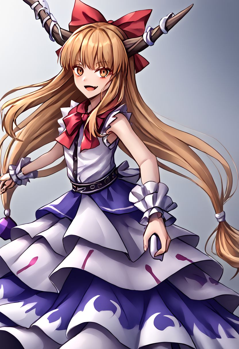 1girl, suika, 
masterpiece, best quality, very aesthetic, absurdres,