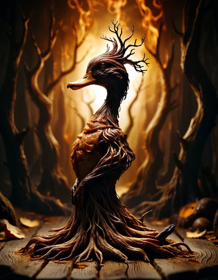 Hateful roots, made of ral-roasted, Swirling, Duckcore, grim, <lora:ral-roasted-sdxl:0.8>, ambient illumination, dramatic, perfect symmetry, shiny, perfect background, rich deep colors, creative, polished, sunny, dynamic dramatic atmosphere, vibrant
