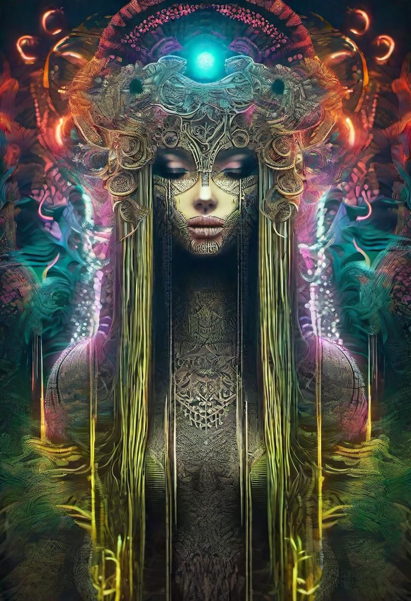 ral-exposure, 1girl, girl with mushroomhead, glowing eyes, in the style of double exposure, (goth:1.5), yellow, long hair, viking, neon art nouveau, long exposure, wimmelbilder, layered lines, neonpunk, looking to viewer,chiaroscuro, best quality, forest, moon, masterpiece, highres, absurdres, incredibly absurdres, huge filesize, wallpaper, colorful,8K,RAW photo <lora:ral-exposure-sdxl:1>,EdobHorrorLandscape, fog, saliva, goggles, simple background, tentacles, fog, moon, forest, goggles, red sky, dragon, ambiguous gender, extra eyes, male focus, fantasy, sharp teeth, silhouette, spikes, mask, planet, saliva, dark, <lora:EdobHorrorLandscape_XL_v1.0:0.8>