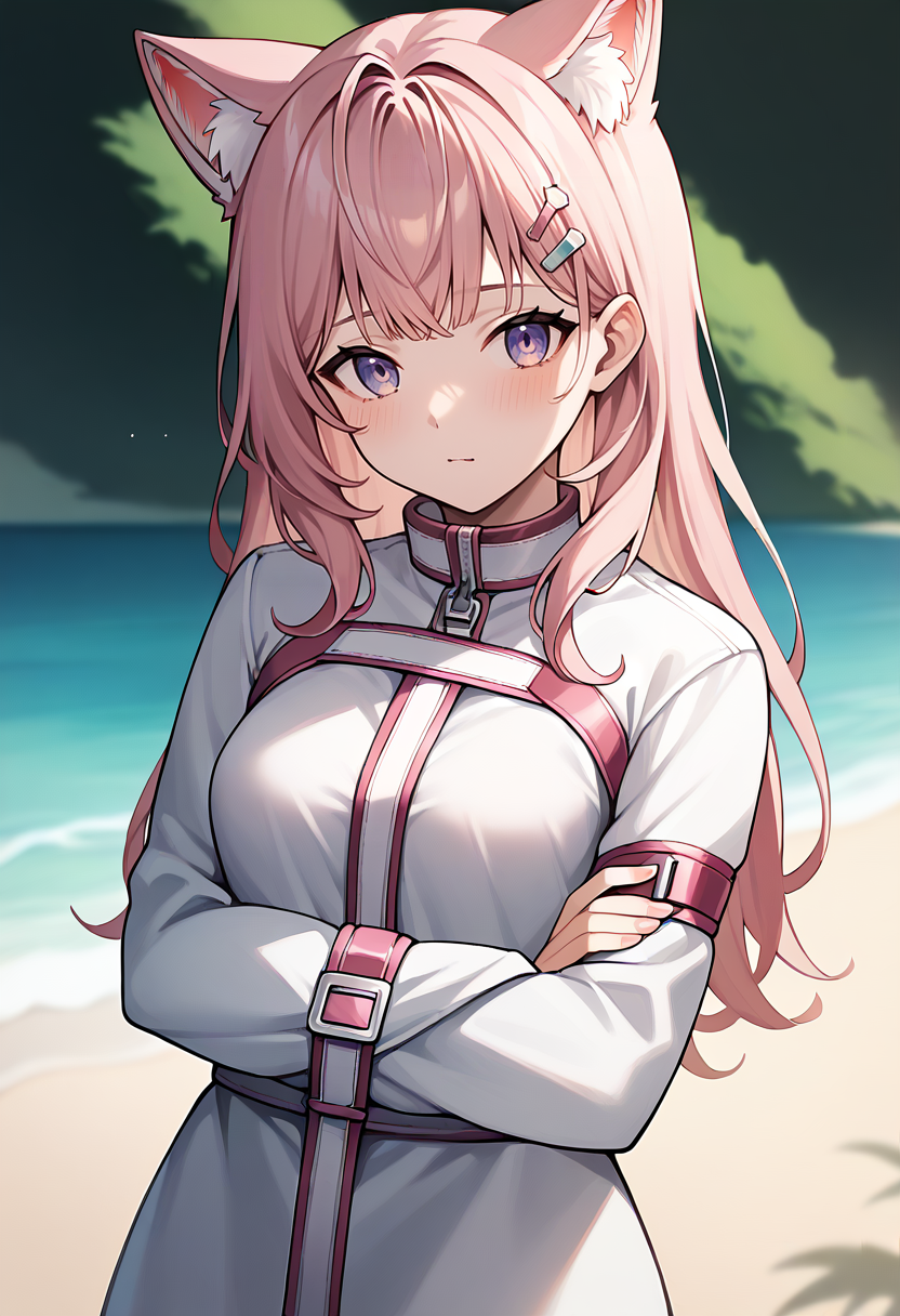 score_9,score_8_up,score_7_up,score_6_up,score_5_up,score_4_up,
1girl, hakui koyori, virtual youtuber, long hair, wolf ears, animal ear fluff, breasts, 
cowboy shot, solo, looking at viewer, beach, 
straitjacket, restrained, 
<lora:koyoriponyxl:1>   <lora:straitjacketponyxl3:1>