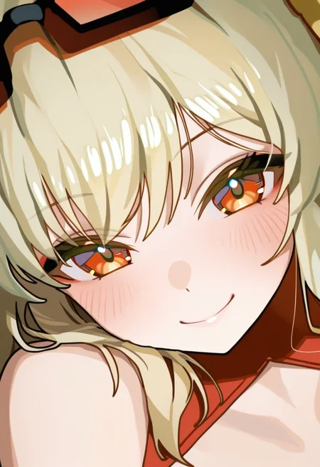 burnice white,1girl,face close,smile,
masterpiece,best quality,high definition,ultra-detailed,<lora:burnice_white-000060:1>,ningen mame,