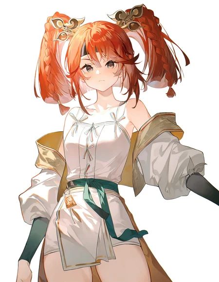 1girl,solo,looking at viewer,simple background,white background,cowboy shot,<lora:weisuojiaju-000012:1>,weisuojiaju,, masterpiece, best quality, very aesthetic, absurdres,newest, incredibly absurdres,