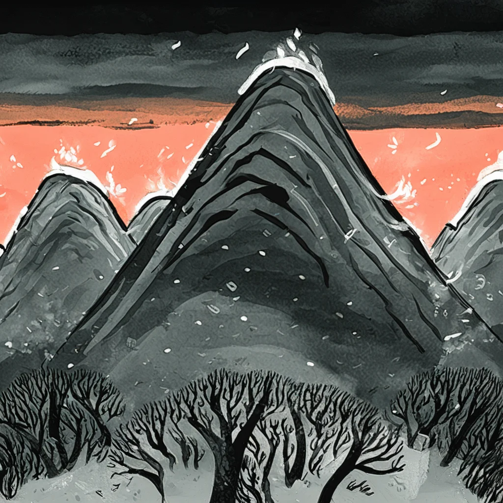 mountains, depressing style <lora:MattSchustyle:0.9> MattSchu