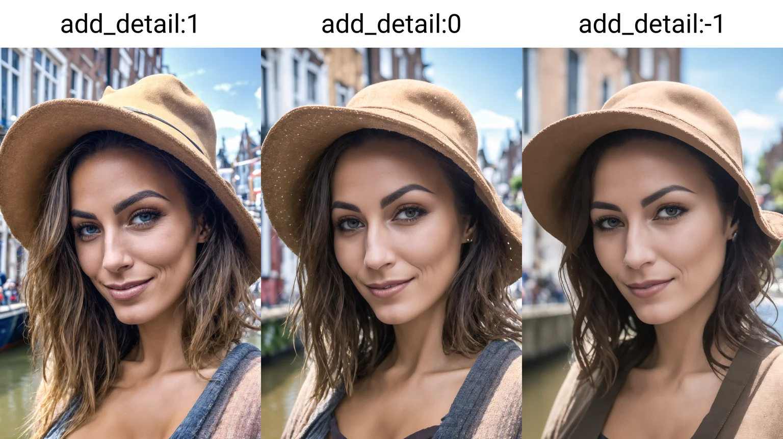 raw closeup of a stunningly beautiful woman, by the canals of holland, shops selling gouda cheese, RAW, 8K, UHD, natural lighting, perfect day, amateur, candid, extreme close up, <lora:add_detail:1>