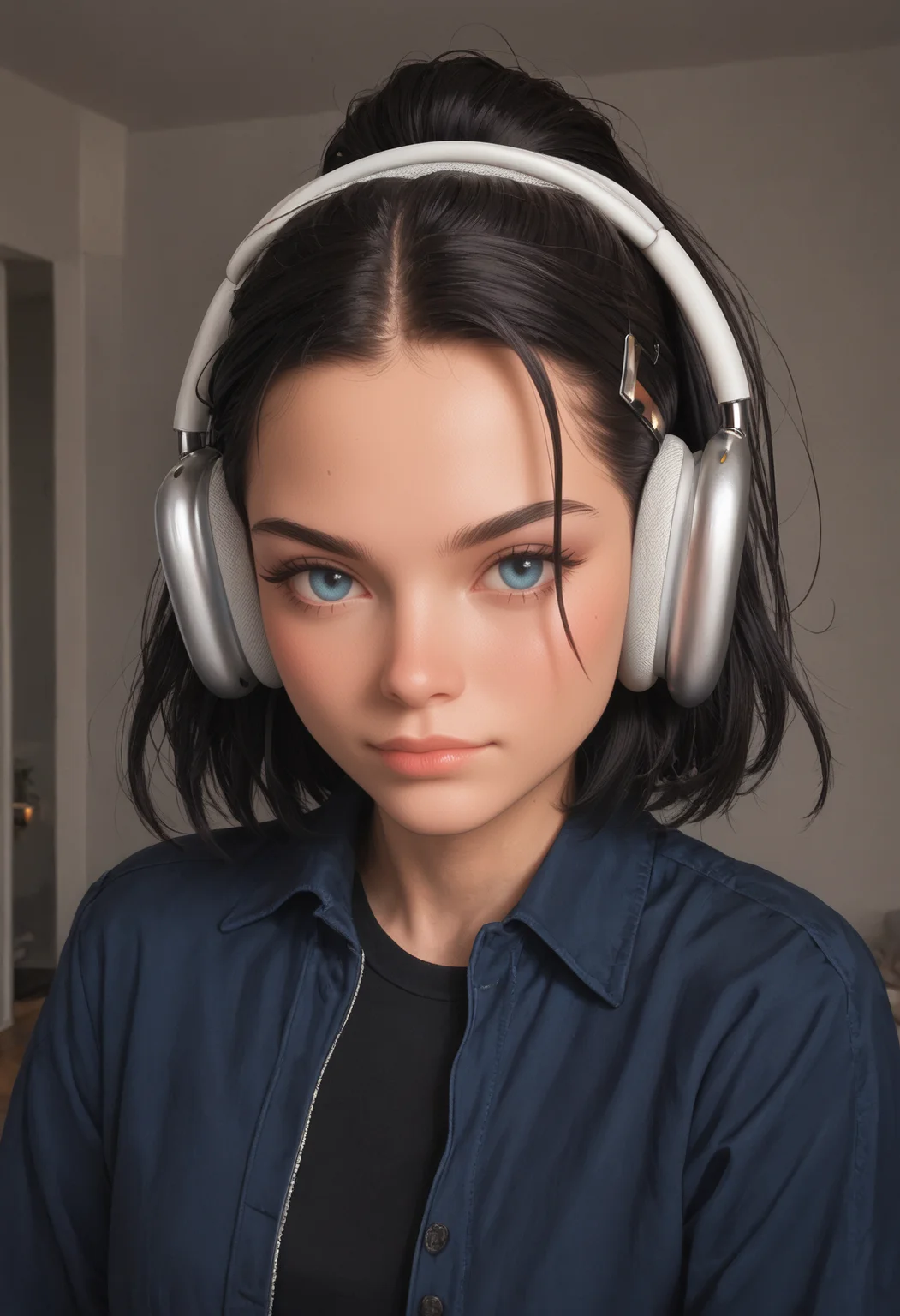 score_9_up, score_8_up, score_7_up, wireless headphones, 1girl, <lora:WirelessHeadphones:0.8>