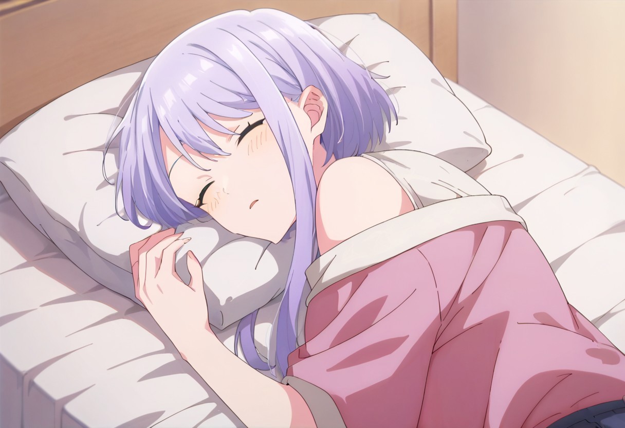 score_9, score_8, score_7, source_anime, amasawa kyou, sleeping