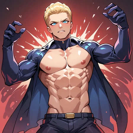 PonyScores7, source_anime, ah1, best quality, (masterpiece:1.4), (high quality:1.4), sharp focus, 4k, absurd resolution, <lora:albertwesker-guy-PONYv1:0.8> albertwesker, albert wesker, 1boy, blonde, black gloves, sunglasses, looking at viewer, toned, athletic, fit, slicked back hair, mature male, (a haunted mansion with a deadly past), bad-hands-5, ((Whimsical, Playfully quaint or fanciful, especially in an appealing and amusing way expression)), <lora:xl_more_art-full_v1:0.2>, <lora:shinyskin2:0.2> glistening skin, <lora:aesthetic_anime_v1s:0.2>, <lora:Expressive_H:0.2> Expressiveh, <lora:hairdetailpxl:0.2> hairdetailpxl, <lora:detailxl:0.2> detailxl, (Eye-level angle (from behind) view Extreme Close shot), (prom suit), (focused, intense glare), slit pupils, short hair, (blue eyes), best quality, amazing quality, best aesthetic, absurdres, <lora:expressive eyes:0.2> expressive eyes, <lora:eyedetailpxl:0.2> eyedetailpxl, illustration, Volumetric_Lighting, ultra-detailed, very aesthetic, intricate details, 8k, masterpiece, best_quality, (angular face, sharp_featured face), (Concealed in a hooded cloak with just the red eyes visible, glowing with evil)