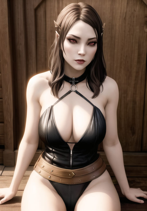 <lora:Dunmer-female:0.8>, dunmer-female, 1girl, solo, sitting,, (acclaimed, alluring, captivating, exciting, gorgeous, striking:1.3), (trending on CGSociety, trending on pixiv, contest winner:1.3)