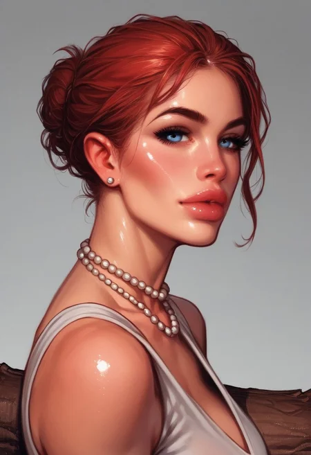 from side, from front, 1girl, illustration, comic style, looking at viewer, highly detailed, source_comic_illustration, from front, 1girl, illustration, comic style, looking at viewer, highly detailed, source_comic_illustrationskinny, looking at viewer, 1girl, highly detailed, fl1nts, from side,
red hair, 25yo, sexy, fair skin, shiny skin, short white dress, pearl necklace, sitting on a log, crossed legs, (smirk:0.4),
dark jungle, spooky, dinosaur,
swirling fog, outdoors,
<lora:fl1ntsXLP:0.5>
((full-clothed)),
BREAK
strange world background score_9, score_8_up, score_7_up, score_6_up, source_cartoon, rating_explicit, Expressiveh, ((((upper body, portrait))))), dynamic pose, dynamic pose