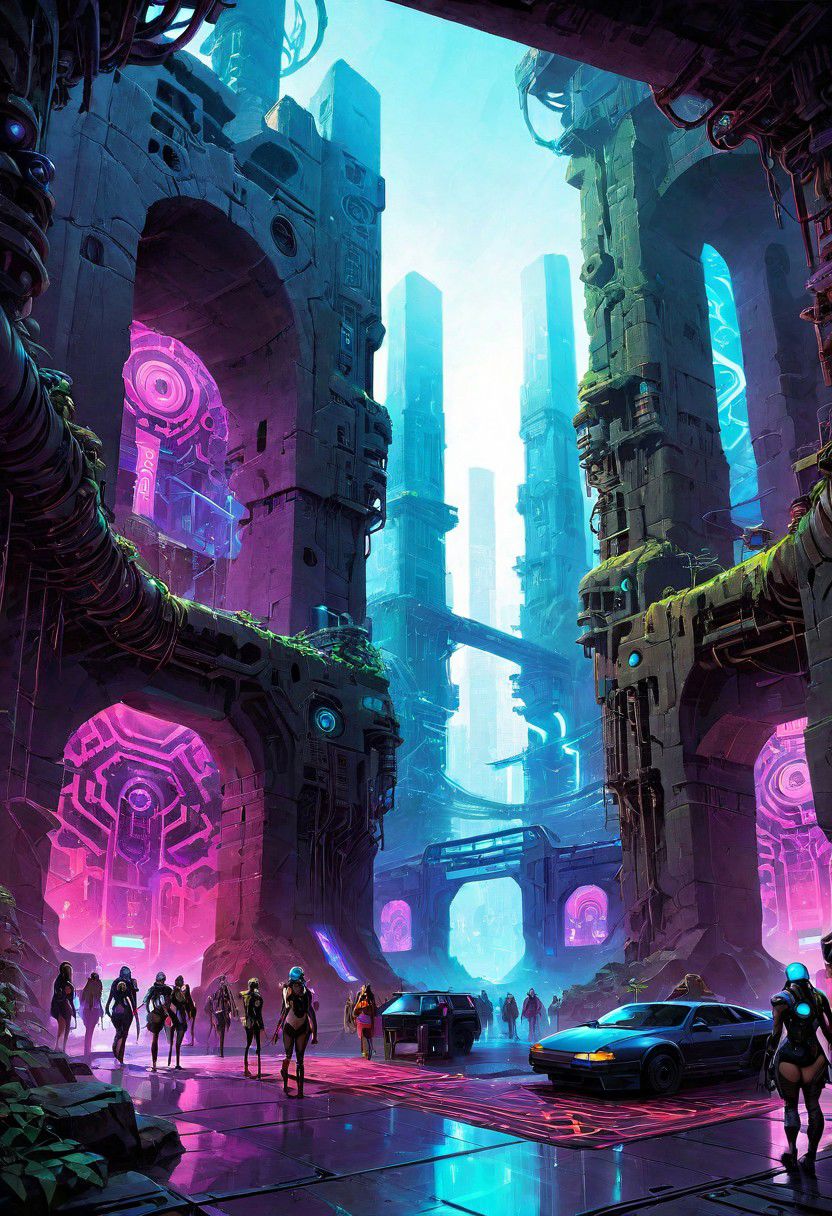 ASCIIshadowrun_party, cyberpunk, high-tech lowlife, netrunner, stylized, shadowrun_surface