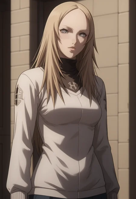 score_9, score_8_up, score_7_up, source_anime, BREAK ,,1girl, solo,   cowboy shot,   <lora:DX888Miria:1> miria, long hair, sweater,