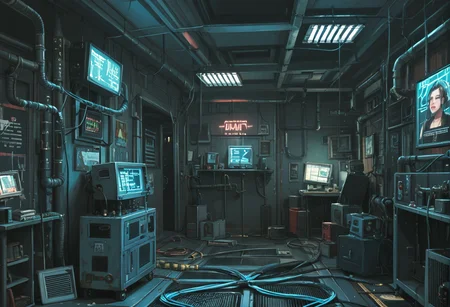 ,ruanyi0779,science fiction,neon lights,cable,industrial pipe,
indoors,bedroom,<lora:0779 science fiction world_v1_pony:1>, score_9,score_8_up,score_7_up,,8k,1girl,solo,