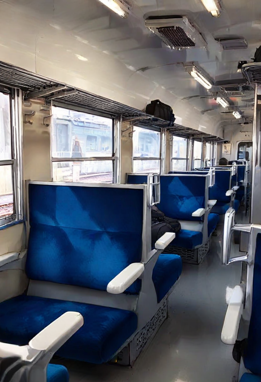 masterpiece, best quality, very aesthetic, absurdres,
12kei_window, train interior, scenery, indoors, window, seat
 <lora:12kei_SDXL_V1:1>