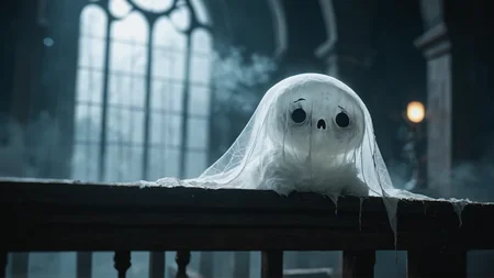 score_9, score_8_up, score_7_up, score_6_up, score_5_up,
old manion, indoors, big room,wide angle,
a lone white ghost creature, fluffy, in a dark mansion, all alone, cute, pale skin, transparent skin, cobwebs, foggy, misty,
bokeh, blurry background, face focus, dark, gritty, masterpiece, best quality, sharp_details, game_cg,