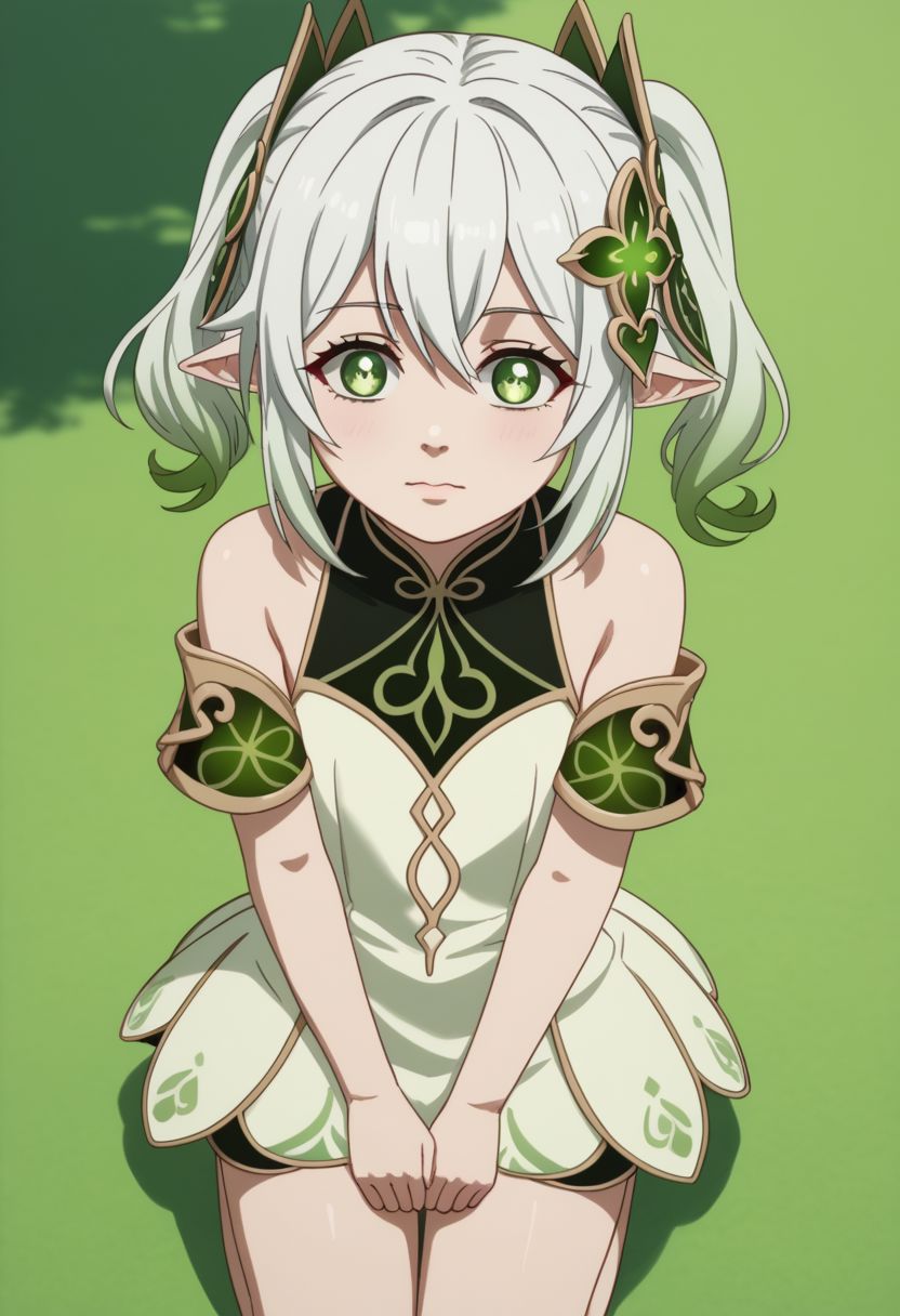 ffxv style,1girl, nahida_\(genshin_impact\), cute, princess, pretty, adorable, smooth anime style,, anime coloring, 2d, flat coloring, cel shading, cel shaded BREAK  PonyXLV6_Scores