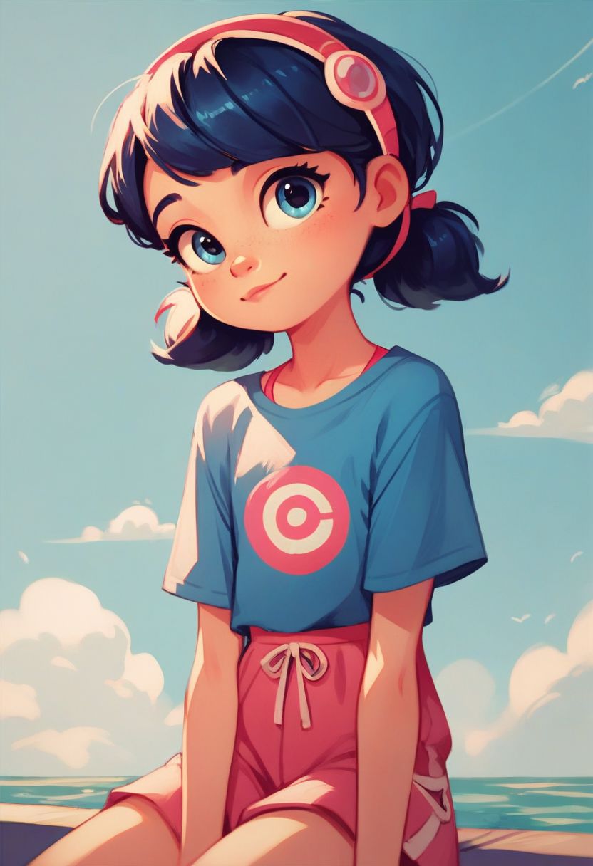 score_9, score_8_up, score_7_up, score_6_up, score_5_up, score_4_up, break, source_cartoon, marinette, inloved, cute doodle, young, cute, petite, look the viewer, casual clothes,