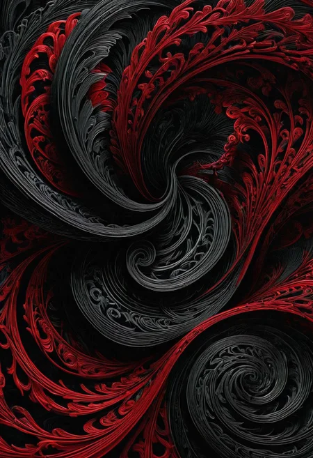 60s style, op art, dark red and blacks, swirling patterns, hypnotic, art by
<lora:InkArtXL_1.2:0.4> <lora:FaeTastic:0.35> . award-winning, professional, highly detailed . extremely high-resolution details, photographic, realism pushed to extreme, fine texture, incredibly lifelike, high contrast, well defined .