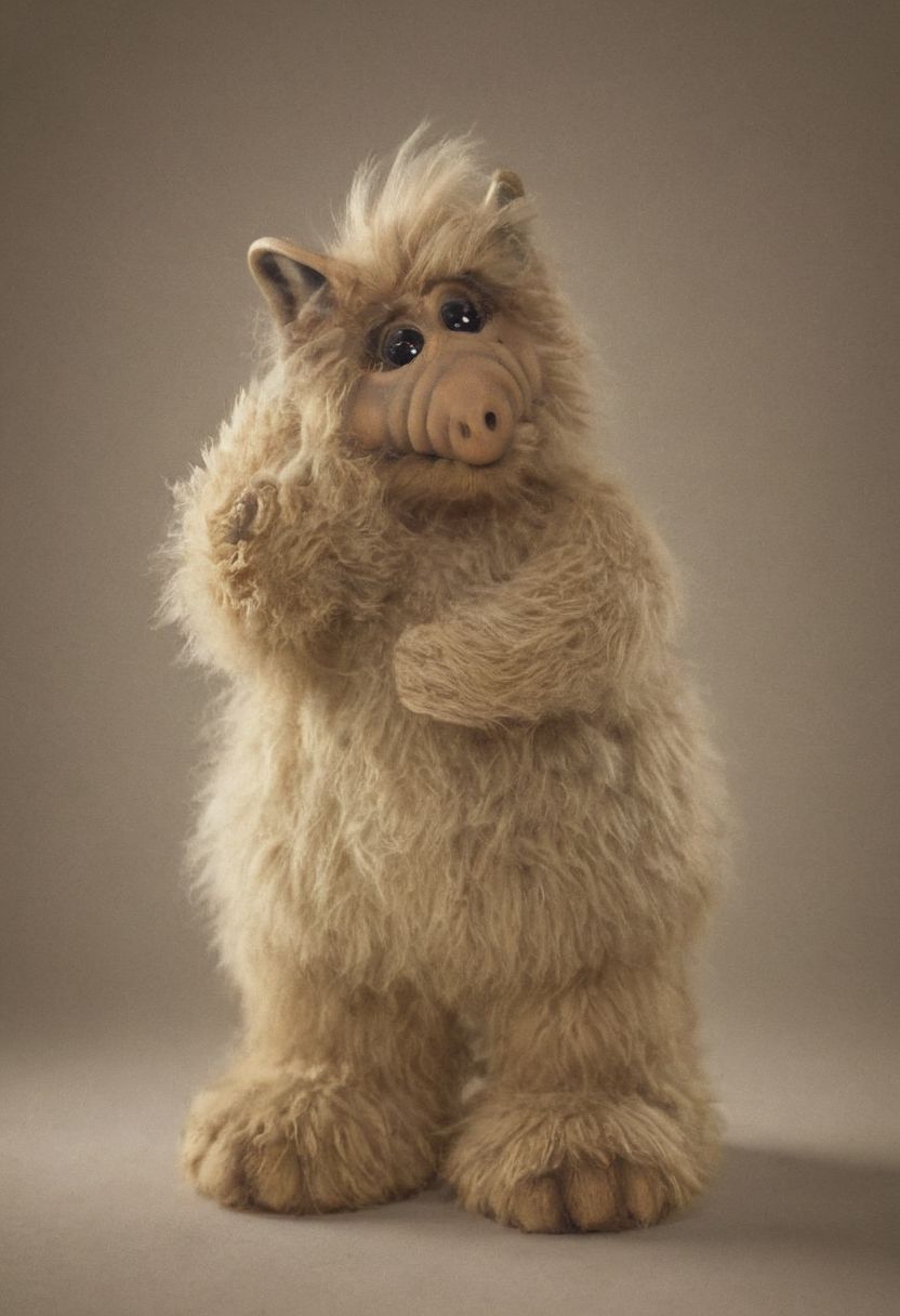 amazing quality, masterpiece, best quality, hyper detailed, ultra detailed, UHD, perfect anatomy, portrait, dof, hyper-realism, majestic, awesome, inspiring, - a fluffy cute (Xalfx:1.0) ,  cinematic composition, soft shadows, national geographic style,