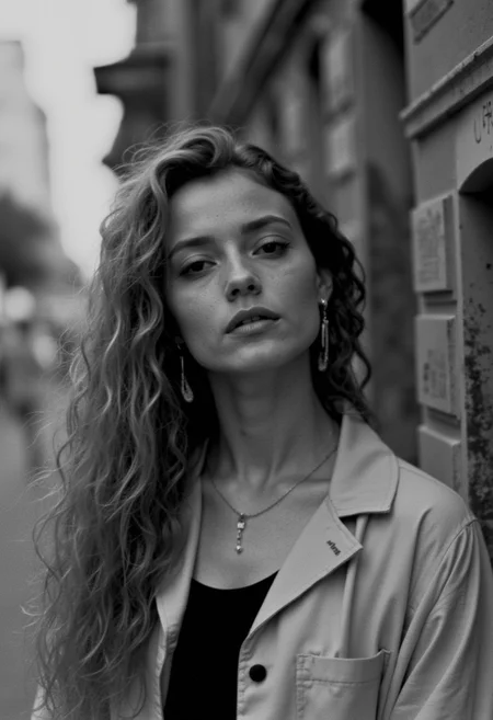 KB_AgfaCA20_FLUX, instagram photo a 20 y.o french woman,  film grain, soft shadow
