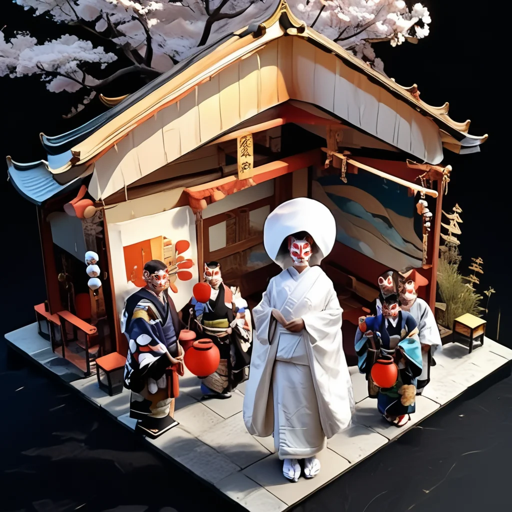 score_9,score_8_up,score_7_up,masterpiece,best quality,source_real,realstic,photorealstic,
KitsuneNoYomeiri_BridalProcession,1 woman,cherry blossom tree,sash,architecture,japanese traditional architecture,looking at viewer,standing,<lora:BDpony_KitsuneNoYomeiri_V1-5928:1>,:,<lora:IsoPixel-PDXL:1>,ispzxll,simple background,isometric,miniature,diorama,no people,black background,from above,<lora:add-detail-xl:1>,