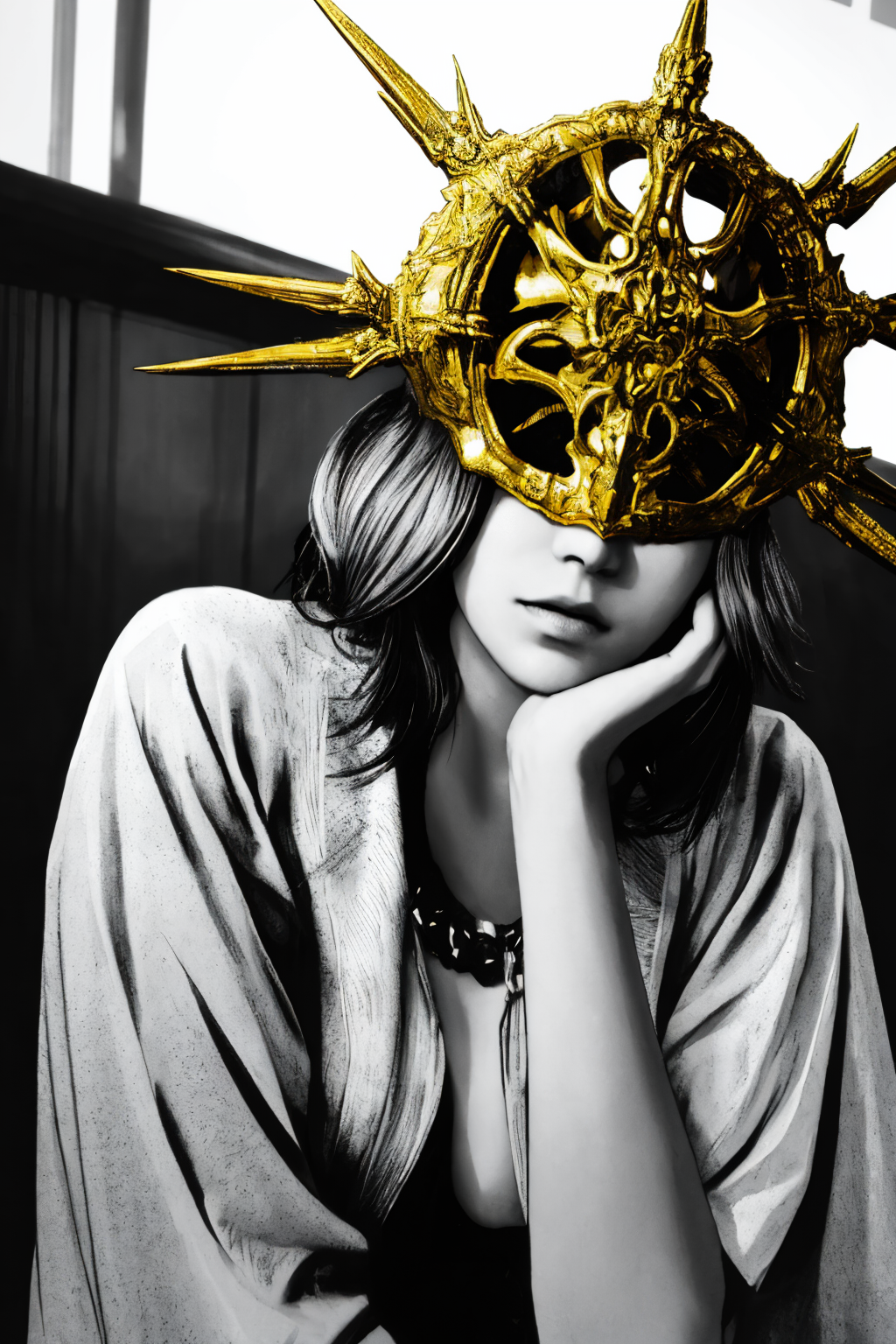 <lora:CONCEPT_pov_dating_ownwaifu-15:0.8> concept_pov_dating_ownwaifu, www.ownwaifu.com, 1girl, solo, looking at viewer, breasts
<lora:Gwyndolin:0.65> Gwyndolin, otoko no ko, snake legs, gold helmet,covered eyes uncensored, (dynamic pose:1.1)
((Masterpiece)), (best quality), (high resolution:1.2), perfect nipples,
(detailed face), glossy skin, shiny skin, fantasy,
(good hands, anatomical hands:0.9)
very sexy, intricate detail, (realistic:1), (photorealistic:1.1), real skin texture, dynamic lighting, volumetric lighting, triadic colors, vivid colors, high contrast, real shadows, polished, <lora:eyelashes_slider_v3:1.3> glamour
<lora:weight_slider_v2:-0.4>, photorealistic, photograph, photo, dlsr, FujiFilm, extremely high detail