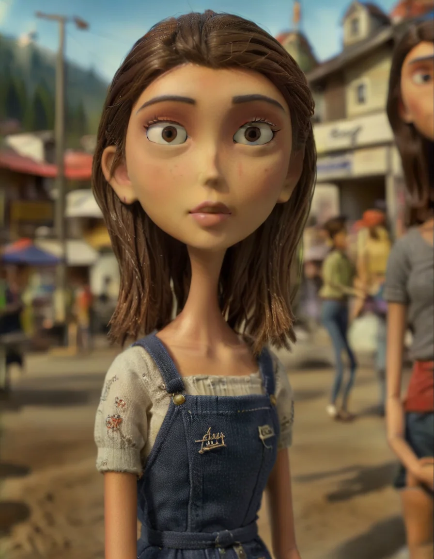 stopmotion, Kaia Gerber, tilt-shift <lora:STOPMO_2.0_RC:1>