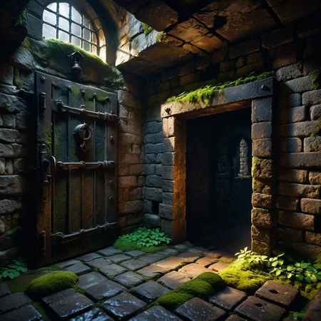 A dark and grim medieval castle dungeon, designed for imprisoning captives. The walls are made of aged, damp stone bricks, cracked and worn with time, with patches of moss and moisture seeping through. The small, claustrophobic space is lit by a single flickering torch mounted on the wall, casting long, eerie shadows across the room. Rusted iron bars form a heavy prison door with a corroded lock and hinges, partially ajar or firmly shut. The floor is rough, uneven stone, covered in dirt and faint stains, hinting at years of suffering. Chains hang loosely from rusted hooks embedded in the walls, their metal corroded and worn. In one corner, a small, grated window lets in a thin sliver of cold, pale light, emphasizing the dungeon's oppressive and hopeless atmosphere. The air feels damp, stale, and heavy with silence, evoking a chilling sense of isolation and despair.
<lora:SDXLFaeTastic2400:0.4> <lora:extremely_detailed:0.4> extremely detailed, Masterpiece,best quality,hi res,8k,hi res,8k,award winning,(sharp focus, intricate, highly detailed),