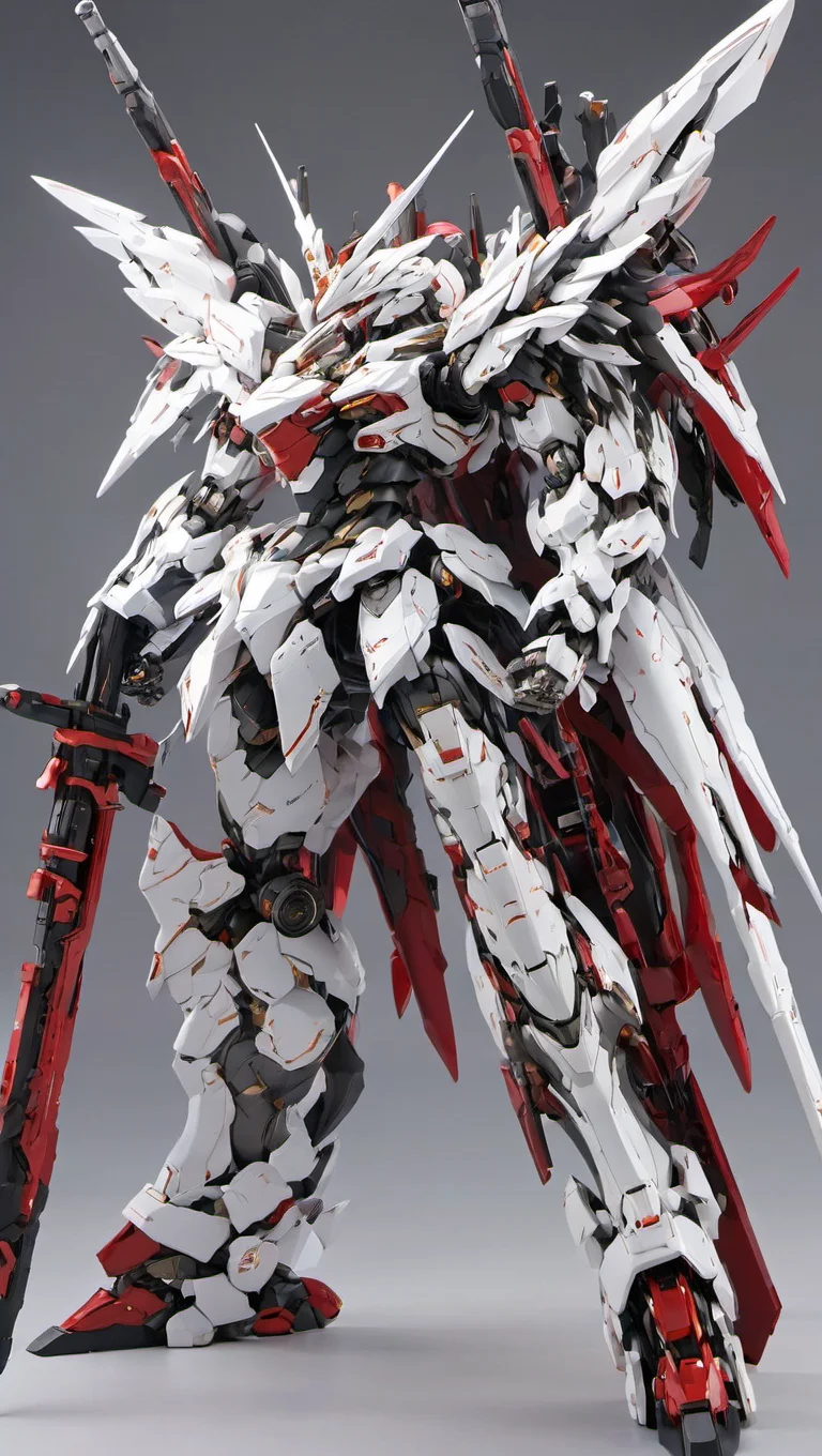 (RRS:1.2), best quality, masterpiece, ultra-detailed, mecha robot, (ultra-detailed mecha armor), full armor, (large size robot:1.5), glowing eyes, (full body:1.2), (mechanical parts:1), (robot joints:1), (military parts:1.5), (heroic parts:0.1), cable, (battle-ready:1.2),(powerful stance:1.3),(Detailed eye description:1.2),(huge mechanical weapon:1.2), (detailed weapon description:1.2), (holding weapon and weapon :1.5)<lora:srdxl_v1f:0.4>