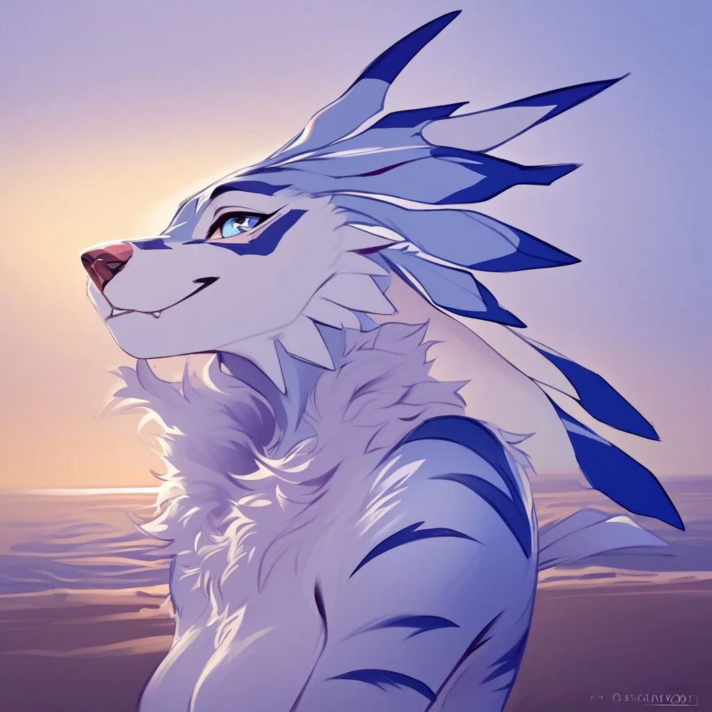 score_9, score_8_up, score_7_up, score_6_up, semi-realistic artwork, high quality, vibrant colors, best quality rendering, intricate details, high resolution, sharp focus, best render quality,[e621] Scappo Style
1girl,WereGarurumon,anthro, furry, white body, tail, blue eyes, slim waist, slender figure, round breasts,curvy,animal ears, snout,claws, body fur,,casual clothing,on beach