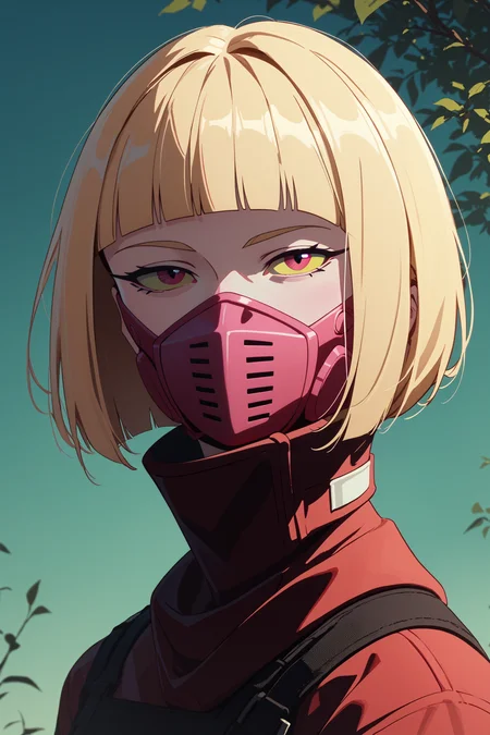 score_9, score_8_up, score_7_up, score_6_up
<lora:ERKiwi:1.0>
ERKiwi, 1girl, blonde hair, short hair, colored sclera, blunt bangs, mouth mask, looking at viewer, portrait