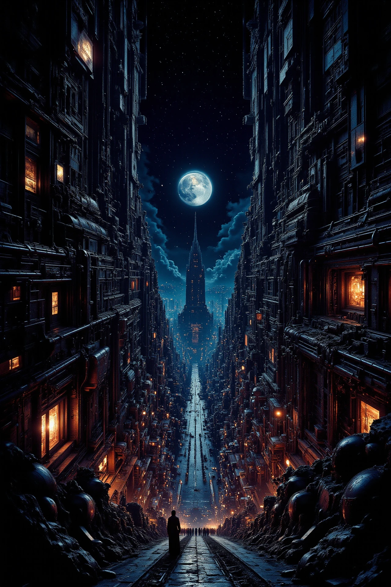 camp,  beautiful misterious cyberpunk landscape, bright luminous night, very intricate, very detailed, sharp, colorful, <lora:Hand v2:1> <lora:Anti-Blur:1> <lora:Insane Detail Slider:0.5>  <lora:Flux.1_Turbo_Detailer:0.6> <lora:flux.1_lora_flyway_Epic-detail_v2:0.6> <lora:The_Dark_Side_Of_The_Future:0.6>
