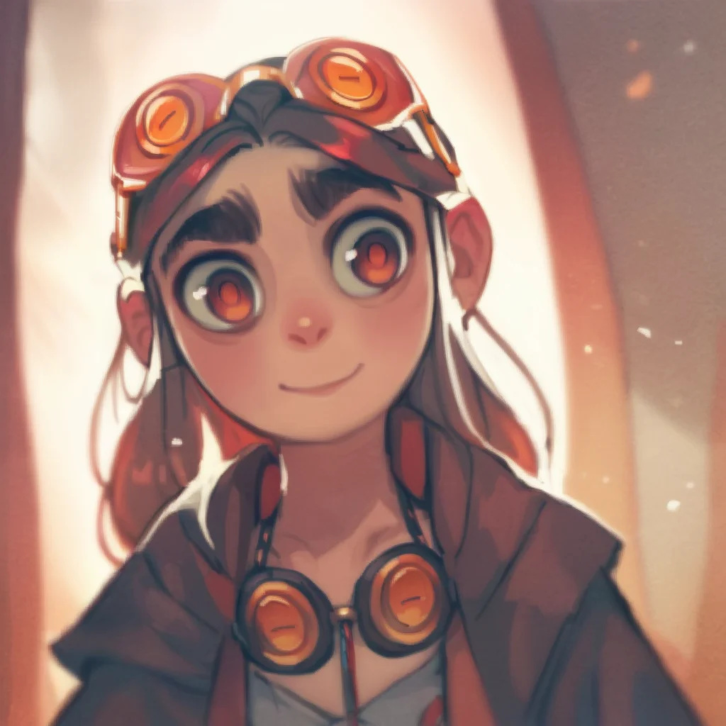 score_9, score_8_up, score_7_up, score_6_up, score_5_up, score_4_up, source_anime,  AvaIre, smile, portrait,  goggles on head, red theme