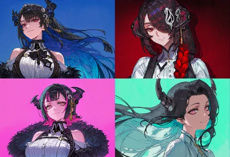 Aradia Ravencroft, Malpha Ravencroft and Mamarissa | Hololive EN | Illustrious & NoobAI