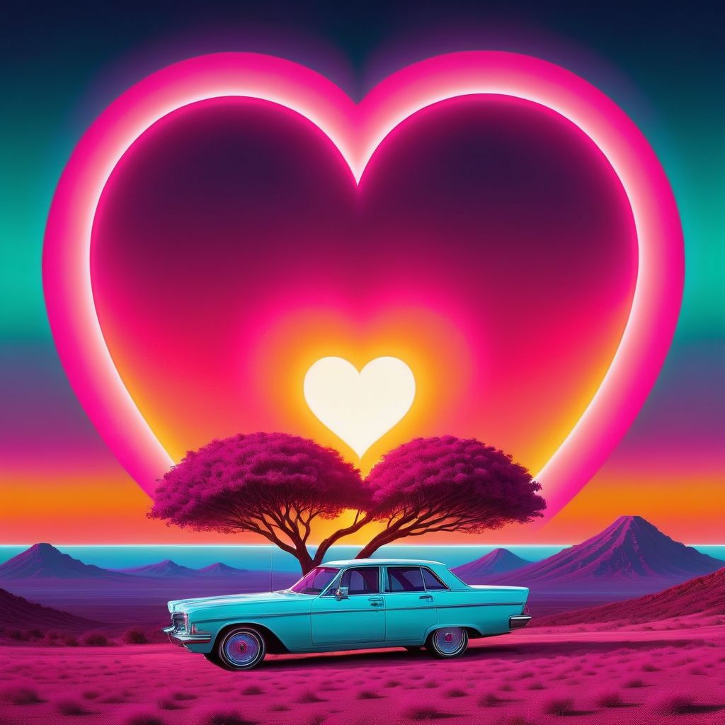 , spontaneous picture of Luxurious Elegance,  <lora:NeonHeartv4:0.8> Neon Heart, , extravagant, ornate, designer, opulent, picturesque, lavish, taken by talented amateur. best quality, high resolution. magical moment, natural look. simple but good looking