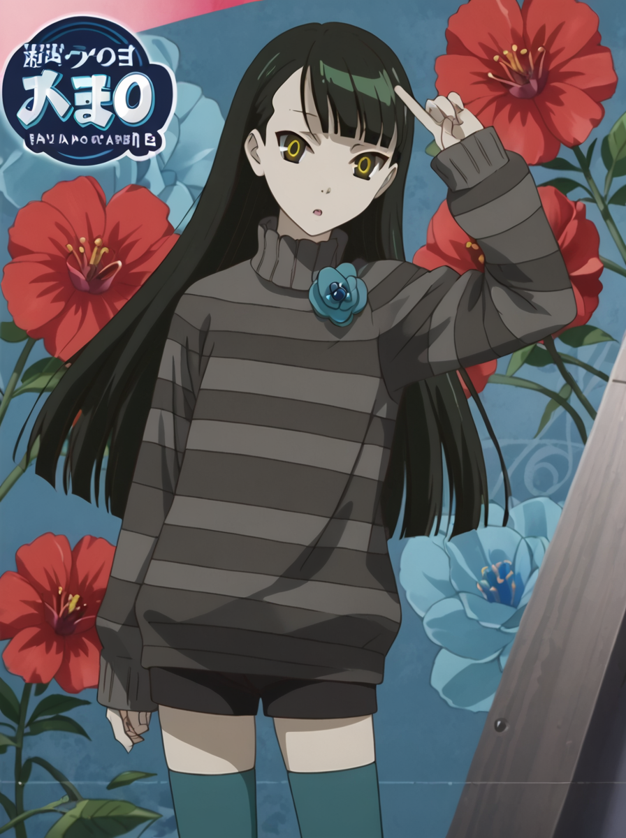 detailed background, posing, rating safe,
<lora:kazamori.pony:1>,
kazamori,