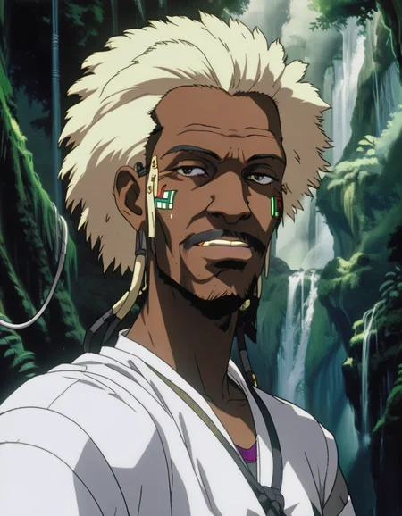 a Cameroonian male solarpunk portrait in Cloud Forest <lora:NEOTOKIOXL_0.2_RC:0.9>